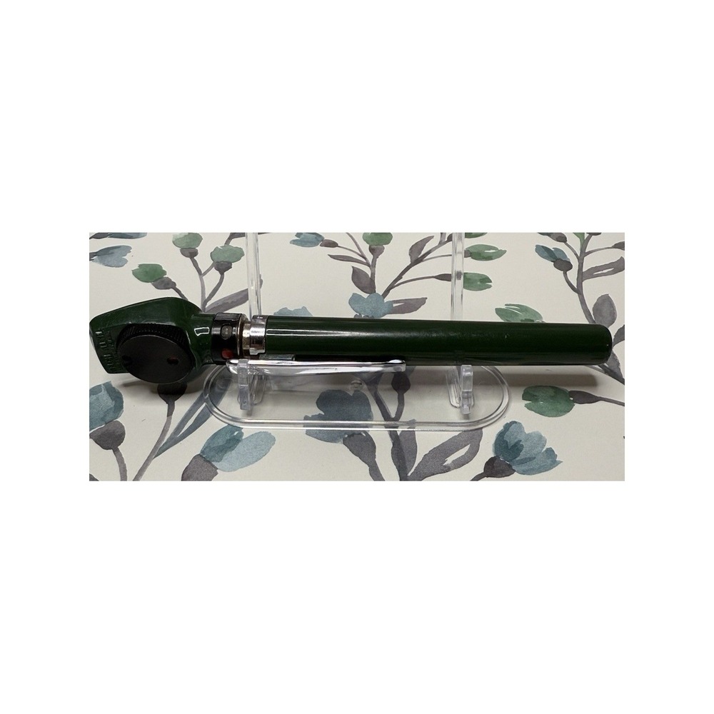 Vintage Green Ophthalmoscope J C Shaffer MD Medical‎ Diagnostic Instrument